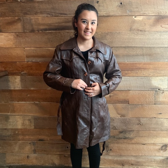 Vintage 1970's Suede Life leather coat - Picture 3 of 8